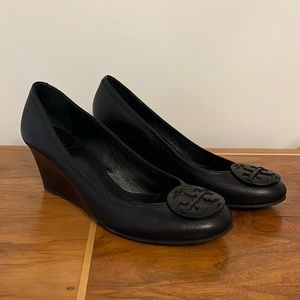 Tory Burch Black Wedges